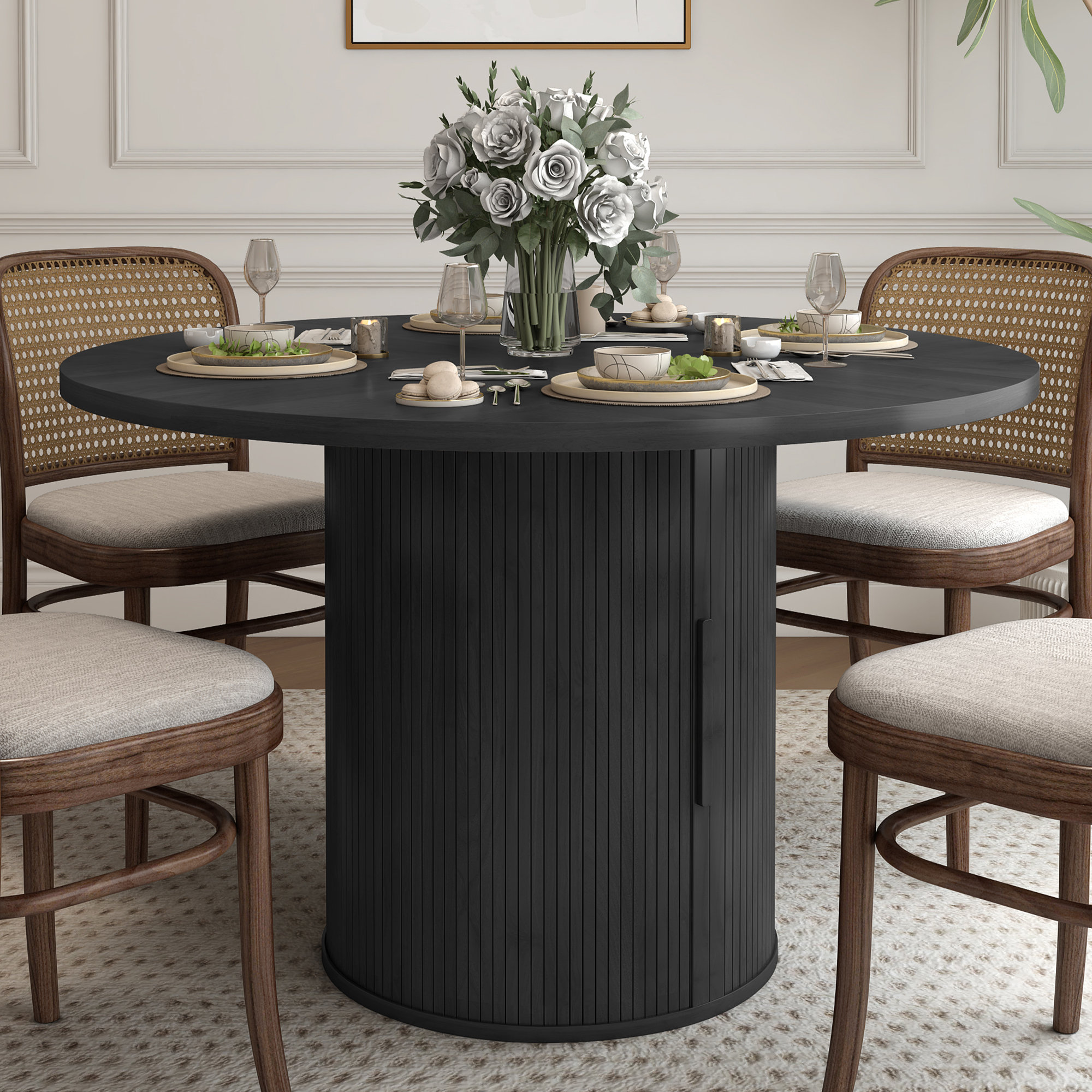 George Oliver 47.24" Round Pedestal Dining Table - Wayfair Canada